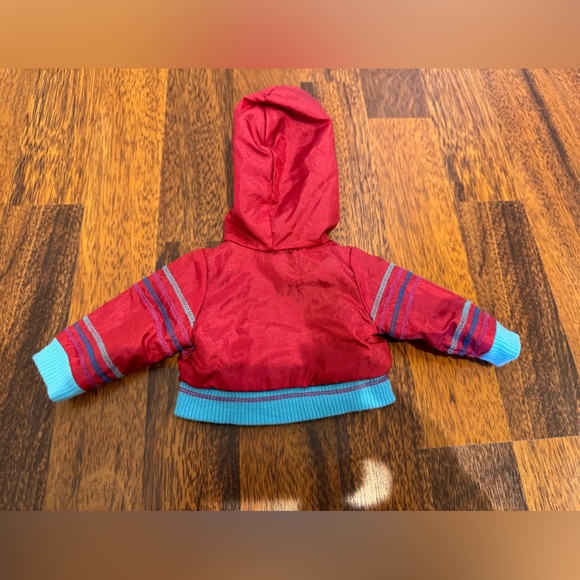 American Girl Doll Ready For Fun Meet Red Hoodie Jacket Toy Doll Top - Picture 4 of 6